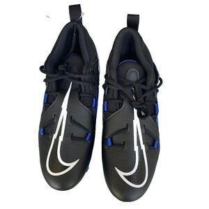 Men Nike Alpha Menace Sz 9.5 Pro 3 Football Cleats Black Game Royal CT6649-007